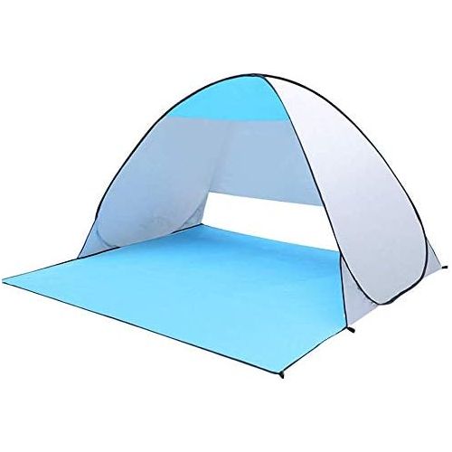  ZYL-YL Family Tent Camping Tent 2-3 Person Beach Tent Super Beach Umbrella Outdoor Sun Shelter Cabana Automatic Pop Up Outdoor Tent