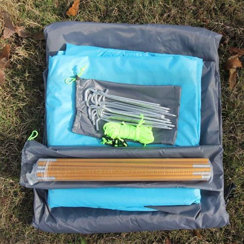  ZYL-YL 2 People Camping Tent Outdoor Shade Canopy Waterproof Tarp Sun Shelter Compatible with Mountaineering Hiking Picnic Rainfly