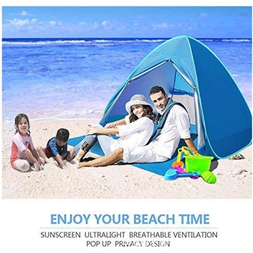 ZYL-YL Beach Tent Portable Sun Protection, Instant Automatic Waterproof on The Beach, Travel Bag and Tent Nail Included, 165 * 150 * 110cm