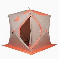 ZYL-YL Winter Tent Water-Repellent and Wind-Resistant Ice Fishing Shelter 4 Persons Portable Insulated Ice Tent with Detachable Windows Compatible with Outdoor Fishing