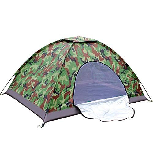  ZYL-YL Camouflage Dome Tent Camping Water-Resistant Ventilated Lightweight 1-2 Man Outdoor Couple Tent