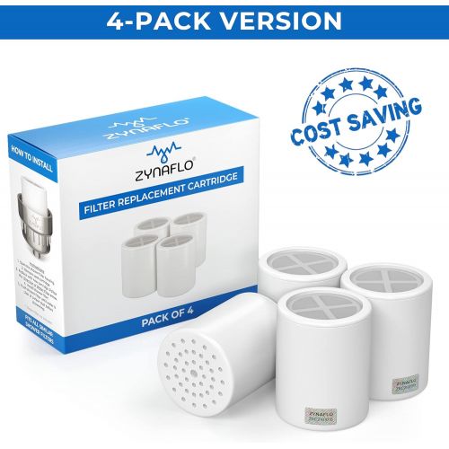  ZYNAFLO 15-Stage Shower Filter Replacement Cartridge (Pack of 2)