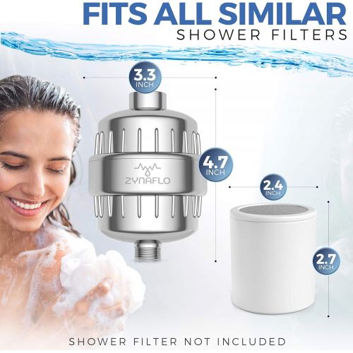  ZYNAFLO 15-Stage Shower Filter Replacement Cartridge (Pack of 2)