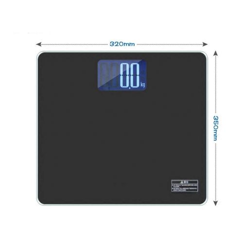  ZYY Electronic Weight Scale, Measuring Weight High-Strength Glass Blue Screen Smart 200kg