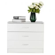 ZZOFFYAL ZOFFYAL 3 Drawers Dresser Wood Chest Cabinet for Closet to Storing Clothes,Cosmetic and All Kind Accessories