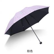 ZZSIccc Parasol Sun Umbrella Three Fold Umbrella Sunscreen Uv Dual-Use Sunny Dual-Use Umbrella B