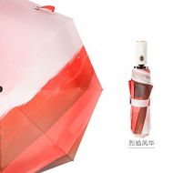 ZZSIccc Parasol Automatic Rain and Rain Dual-Use Sun Umbrella Sun Protection Umbrella C Flame Flame