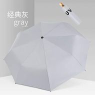 ZZSIccc Parasol Simple Windproof Solid Wood Handle Retro Tri-Fold Umbrella A5
