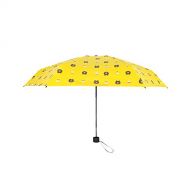 ZZSIccc Parasol Print Portable Folding Five Fold Umbrella Sun Protection 50 Fold Umbrella D Yellow