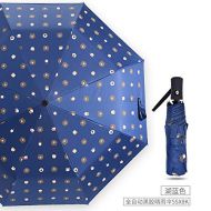 ZZSIccc Parasol Automatic Eight Bones Three Fold Umbrella Umbrella Sun Protection Sun Umbrella A Tibetan Blue Bear