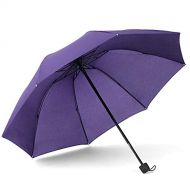 ZZSIccc Parasol Solid Color Tri-Fold Umbrella Umbrella Folding Umbrella D