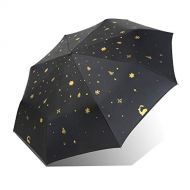 ZZSIccc Parasol Sun Umbrella Black Plastic Sunscreen Folding Umbrella Uv Protection Female Umbrella B