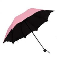 ZZSIccc Parasol Water, Flower, 30%, Sunscreen, Umbrella, A, Pink