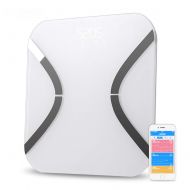 ZZY Bluetooth Body Fat Scale, Bioimpedance BIA Smartphone App to Monitor Weight Loss, Fitness Goals