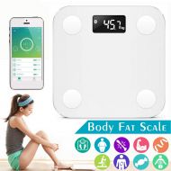 ZZY Bluetooth Body Fat Scale, Smart Digital Bathroom Weight Scale with iOS and Android App Body Composition Monitor Capacity Up to 150kge