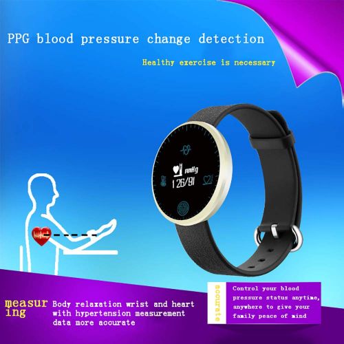  ZZYYZZ thermometer Thermometer Smart Bluetooth Thermometer Wearable Thermometer Simultaneously Monitor Heart Rate, Blood Pressure, Sleep, Step,Silver