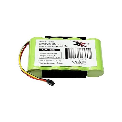  ZZcell® Battery Replacement for Fluke BP120MH, B11483, 123, 123S Scopemeter 120, 43, 43B Power Quality Analyzers 4.8V 3000mAh