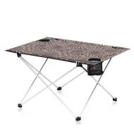 Za ZA Outdoor Foldable Picnic Beach Camping Tables, Portable Compact Lightweight Folding Roll-up Table with Carrying Bag