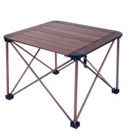 Za ZA Outdoor Portable Foldable Table Aluminum Alloy Ultra Light Picnic Table，Camping Beach Cookouts Folding Roll-up Table with Carrying Bag