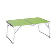 Za ZA Ultralight Simple Folding Table, Outdoor Portable Foldable Table for Camping Garden BBQ Beach Fishing Dinner Picnic, Multi-Function Home Small Desk (Color : Green)