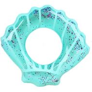 ZaH Shell Swim Rings for Kids Adults Pool Swimming Ring Inflatable Float Raft Water Swim Tube Summer Beach Party Decoration (Blue, Kids)