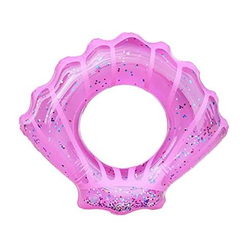  ZaH Shell Swim Rings for Kids Adults Pool Swimming Ring Inflatable Float Raft Water Swim Tube Summer Beach Party Decoration (Pink, Kids)