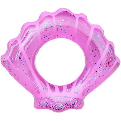  ZaH Shell Swim Rings for Kids Adults Pool Swimming Ring Inflatable Float Raft Water Swim Tube Summer Beach Party Decoration (Pink, Kids)