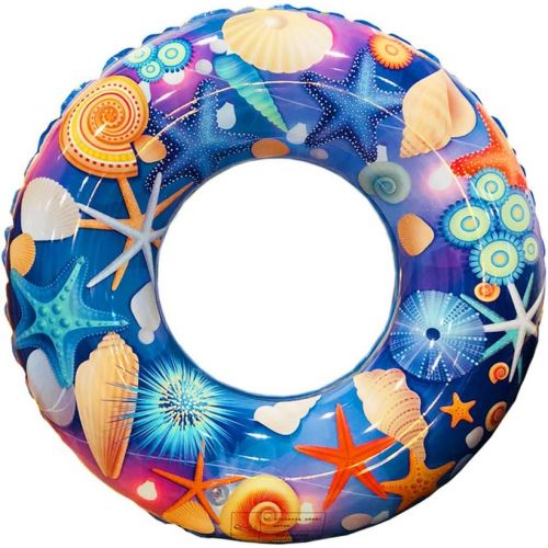  ZaH Swim Rings for Kids Adults Pool Swimming Ring Inflatable Float Raft Water Swim Tube Summer Beach Party Decoration (20 inch, Blue Sea)