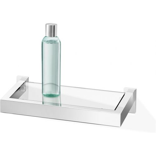  Zack 40028 Linea Bathroom Shelf, 10.43-Inch by 5.12-Inch, High Glossy Finish