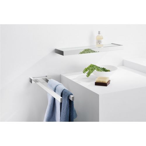  Zack 40028 Linea Bathroom Shelf, 10.43-Inch by 5.12-Inch, High Glossy Finish