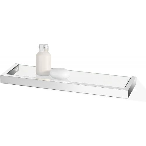  Zack 40029 Linea Bathroom Shelf, 17.72-Inch, High Glossy Finish