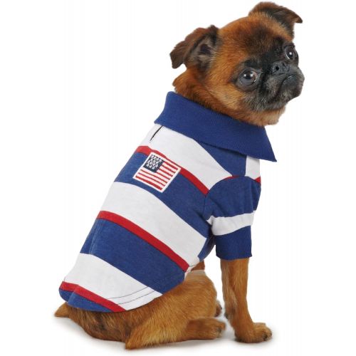  Zack & Zoey SPF40 Patriotic Pooch Polo Shirt