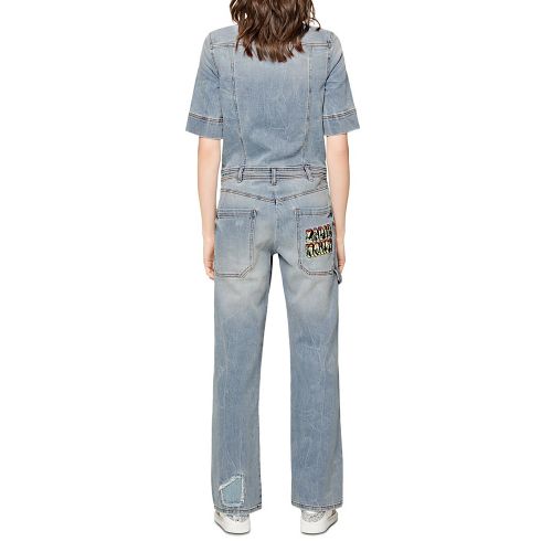  Zadig & Voltaire City Destroy Denim Jumpsuit