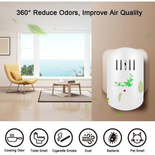  Zadmory Air Purifier for Home, Plug-in Air Purifier No Filter Portable Household Odor Eliminator Cleaner for Remove Pets Smell, Smoke, Allergies and Smoke Dust, Portable for Bedroo