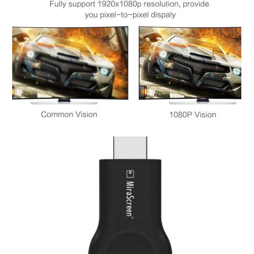  [아마존베스트]Zadmory Wireless WiFi Display Adapter Dongle, MiraScreen E8 2.4G HDMI Display Adapter Receiver,1080P& Dual Band Wireless WiFi Adapter Mirroring Screen, for iOS Android Windows to TV Projec