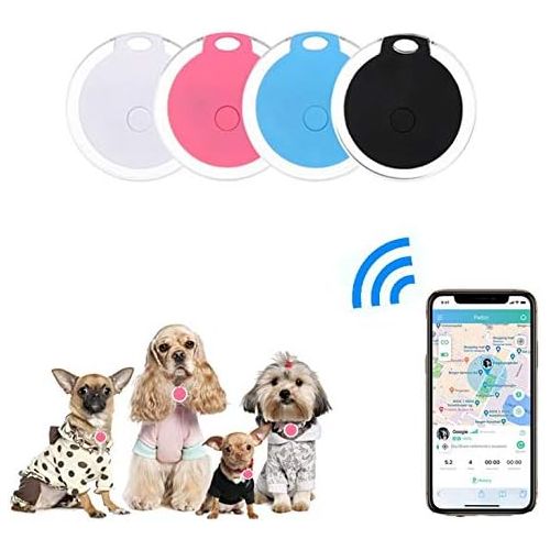  [아마존베스트]Zadmory 4 Pack Smart Key Finder Locator, GPS Tracking Device for Kids Pets Keychain Wallet Luggage Anti-Lost Tag Alarm Reminder Selfie Shutter APP Control Compatible iOS Android