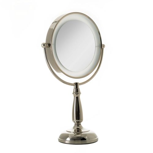  Zadro Ultra Bright Dual-Sided LED Lighted Vanity Make Up Mirror with 1X & 10X magnification in Polished Nickel Finish