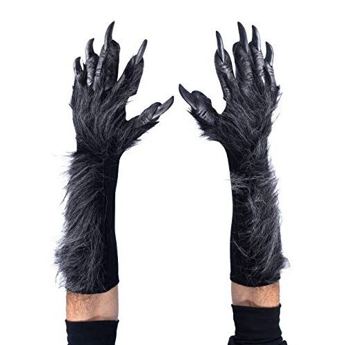  할로윈 용품Zagone Studios Mens Killer Wolf Gloves (Grey)