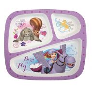 Zak! Designs Kids Divided Sectioned Plate Featuring Disney Princess Sofia the First Graphics! BPA-free