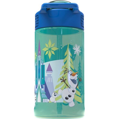  Zak Designs Disney Frozen 16 ounce Water Bottle, Anna & Elsa