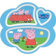 Zak Designs Peppa Pig 3-Section Plate, Break Resistant and BPA-free plastic by Zak! Designs