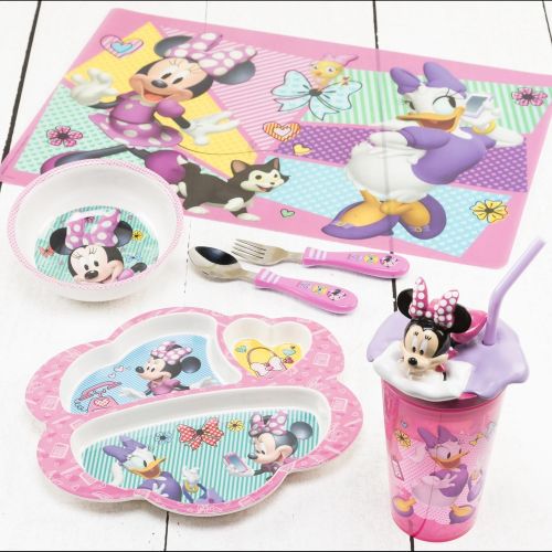  Zak Designs Zak Minnie Mouse 3 Section Tray (Discontinued by Manufacturer)