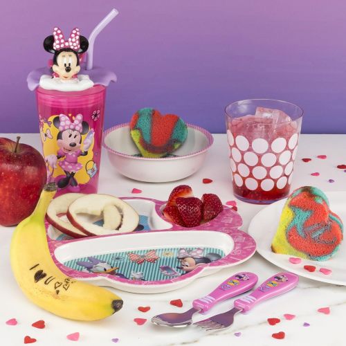  Zak Designs Zak Minnie Mouse 3 Section Tray (Discontinued by Manufacturer)