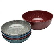 Zak Designs 2281-B100 Confetti Pasta Dishes, Bowl Set, Urban PB