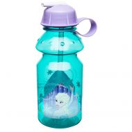 Zak Designs Frozen 14oz Kids Water Bottle with Straw - BPA Free with Easy Clean Design, Frozen Girl