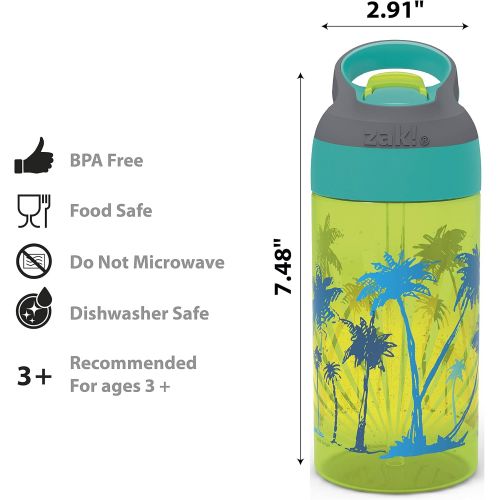  Zak Designs 6827-T351-AMZ Riverside Water Bottles, 16 oz, Beach Life