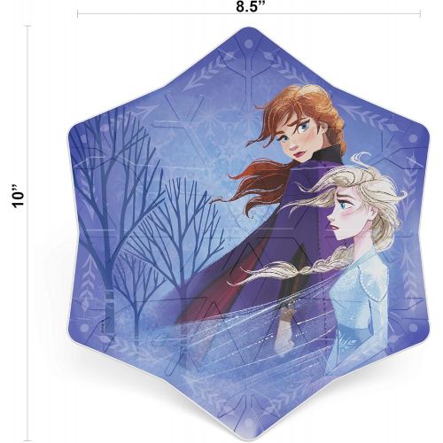  [아마존베스트]Zak Designs Disney Frozen II Movie Kids Embossed Dinnerware Set, Including 9in Melamine Plate and 6in Bowl Set, Durable and Break Resistant Plate and Bowl Makes Mealtime Fun (Elsa