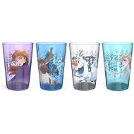 [아마존베스트]Zak Designs 14.5oz Disney Frozen 2 Nesting Tumbler Set Includes Durable Plastic Cups, Fun Drinkware is Perfect for Kids, 4pk (14.5oz, Anna & Elsa & Olaf)