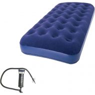 Zaltana Twin Size Air Mattress with Double Action Hand Pump (Including 3 valves) (AMN+AP3)
