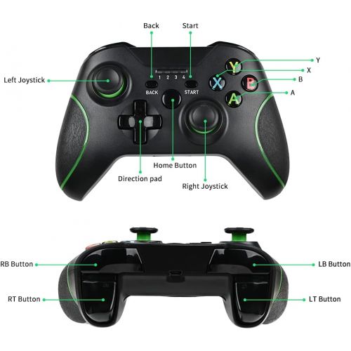  [아마존베스트]Xbox One Wireless Controller, Zamia Game Controller Gamepad 2.4GHZ Game Controller Compatible with Xbox One/One S/One X/One Series X/S /Elite/PC Windows 7/8/10 with Built-in Dual V